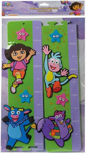 Hollytoon Αφρώδες Αναστημόμετρο Dora Πράσινο