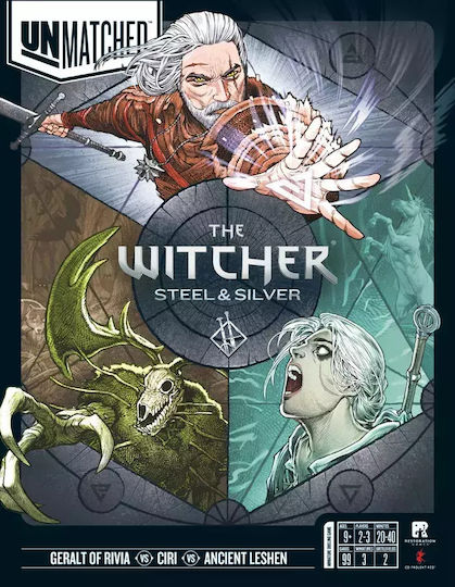 Настолна игра Unmatched: The Witcher - Steel & Silver за 2-3 играчи 9+ години (EN) Lellogames
