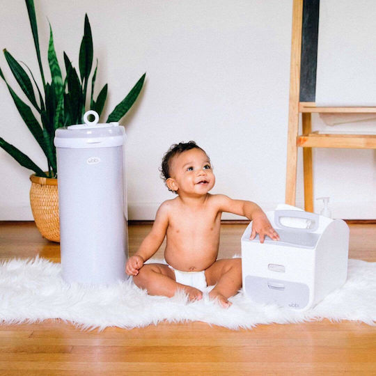 Ubbi Diaper Disposal Bin Grey