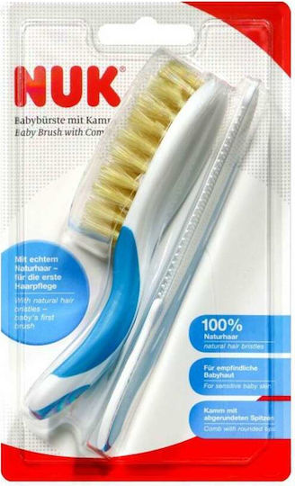 Nuk Baby Brush & Comb Blue 2pcs