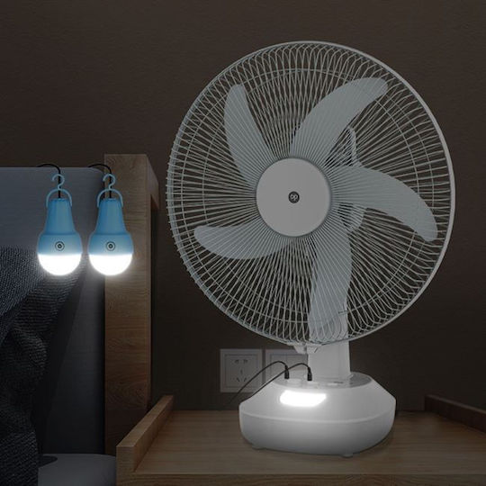 Rechargeable Solar Fan 16''