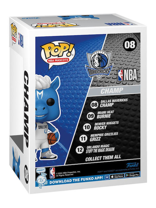 Funko Pop! Mascotele NBA Dallas - Champ 08