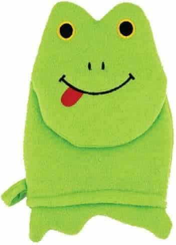 Standelli Baby Badezubehör Schwamm-Handschuh Frog Grün