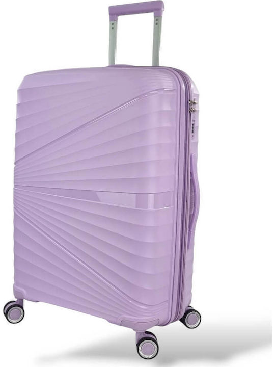 Ormi Ormi Hard Lila Travel Suitcases Max Height 75cm with 4 Wheels Set of 3
