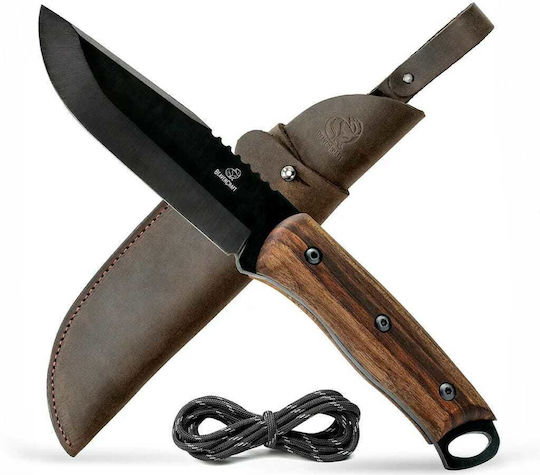 Beaver Craft Кафяв Нож с Кожен Калъф