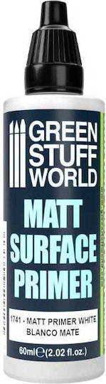 Green Stuff World Matt Surface Modellbau-Farbe in Weiß Farbe 60ml