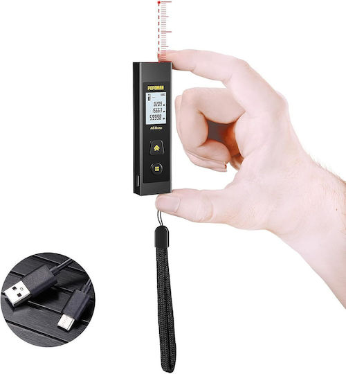 Laser Distance Meter X001RSS6RL with Range up to 30m
