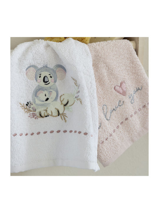 Nima Laveta Koala Love Albă Roz Greutate 420gr/m²