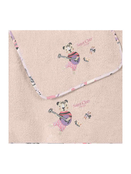 Saint Clair Set of baby towels 2pcs Jazz Lilac Weight 400gr/m²
