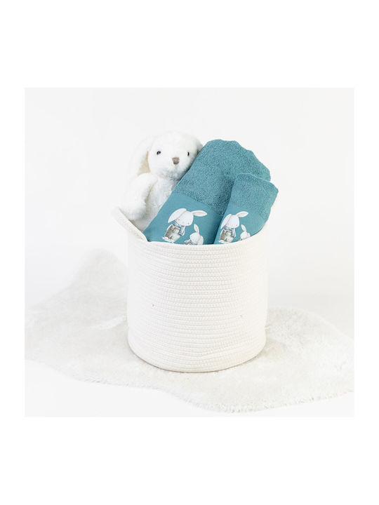 Borea Set of baby towels 2pcs Green