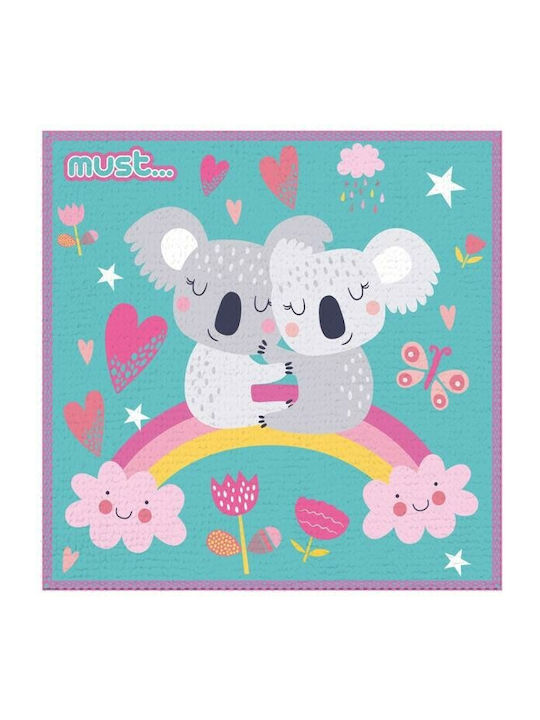 Must Team Baby-Gesichts-/Handtuch Koala 30 cmx30cm