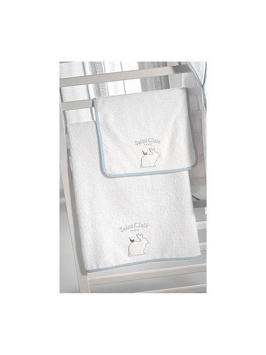 Бебешки кърпи Lapin комплект от 2 сини Saint Clair комплект кърпи 65x120см 100% памук