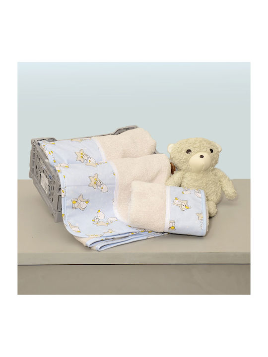 Oliver Baby Σετ Πετσέτες Εμπριμέ 2 Τεμ Σχεδιο 211 100% Βαμβάκι 450 Γρμ Τμ 30χ50 70χ120 Ελληνικής Ραφής