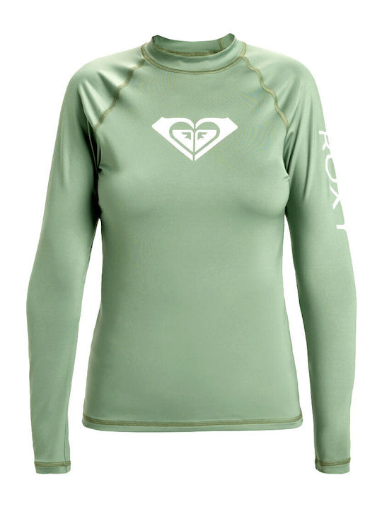 Quiksilver Whole Hearted Women's Long Sleeve Sun Protection Shirt Green