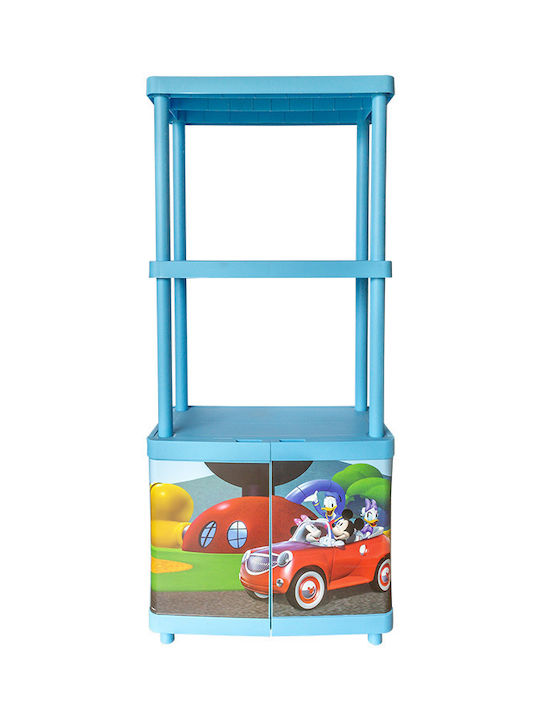 Μickey Bücherregal Boden Hellblau 60x34x131cm