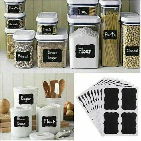 Self-Adhesive PVC Labels Y3.5x5cm Jars 8/sheet 10 sheets