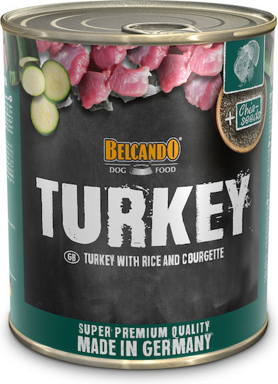 Belcando Wet Food Dogs in Cans with Turkey Grain-Free 6x800gr