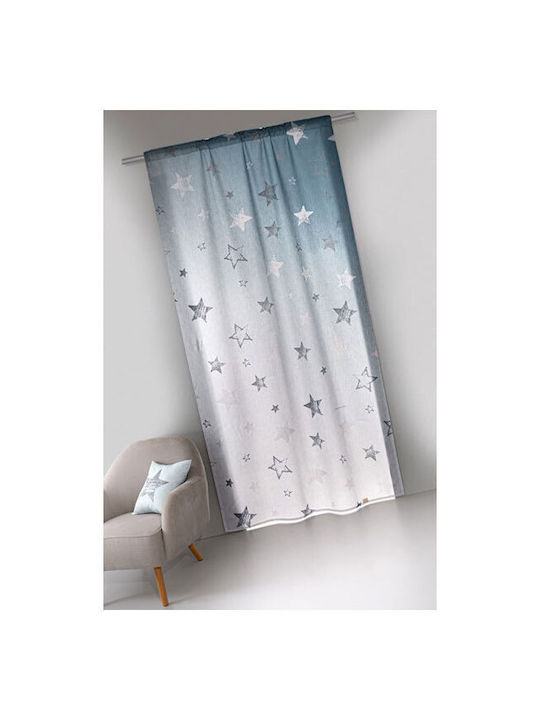 Guy Laroche Kids Rod Pocket Curtain Orin Light Blue 1152030222006 145x270cm