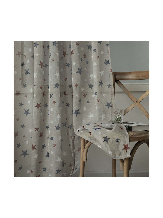 Beauty Home Kids Curtain with Grommet Tops Beige 280x280cm
