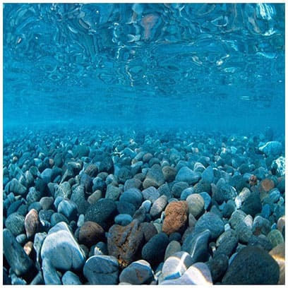 River Rock Sea Green Aquarium Background