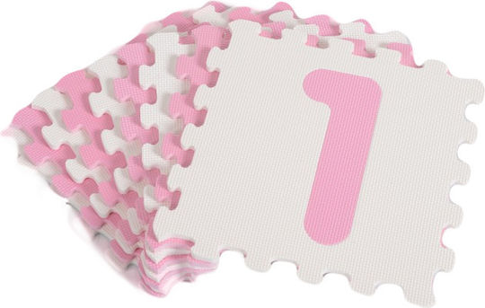 Cangaroo Образователна Детска Пъзелна Подложка Numbers с Числа Pink 9бр