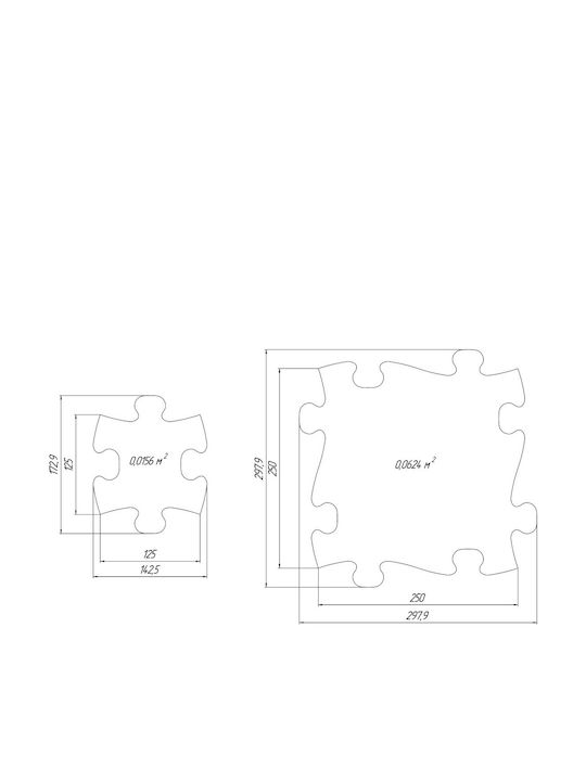 Askato Puzzle De Podea Pentru Copii 19 Piese