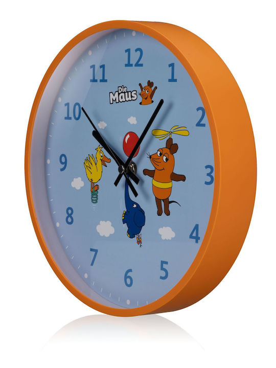 Diemaus Wall Clock Kids Mouse Elephant & Duck