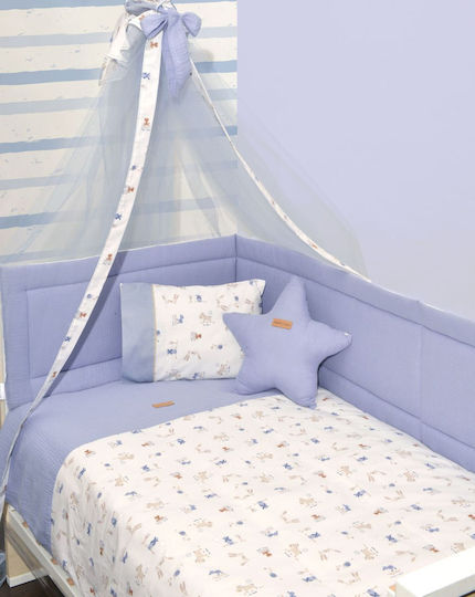 Baby Oliver Пухено одеяло За Количка Памук Екрю 100x140см