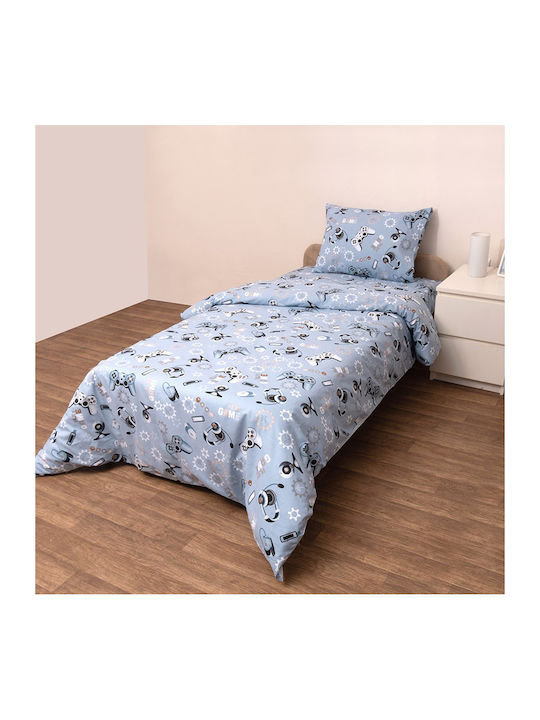 Viopros Duvet Crib Cotton Blue BLUE 120x160cm