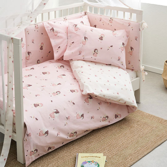 Vesta Home Fairy Crib Duvet Pink 110x150cm