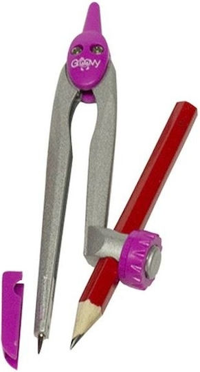 Marking Compass Metallic Pencil Pink 12cm Groovy