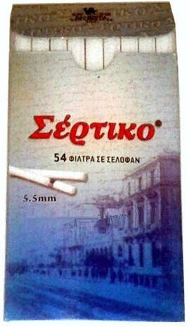 Σέρτικο Extra Slim Ενεργού Άνθρακα 108 Φιλτράκια 20τμχ