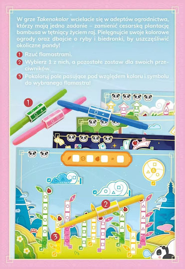Board Game Takenokolor for 2-4 Players 6+ Years Old 2016542 (PL) Rebel Games