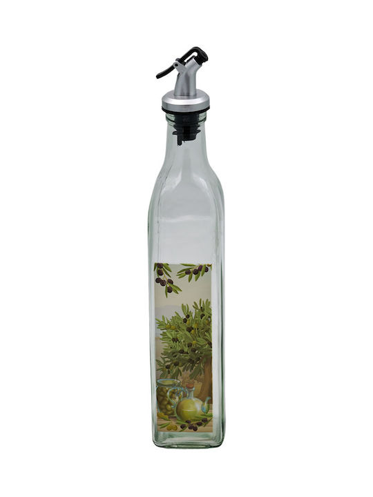 Sidirela Δοχείο Λαδιού Γυάλινο με Ροή 500ml