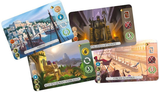 Board Game 7 Wonders Duel (pl) for 2 Players 10+ Years Old (PL) Rebel Games