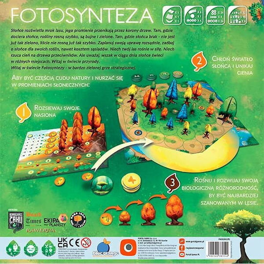 Board Game Fotosynthesis for 2-4 Players 10+ Years Old (PL) Portal Games
