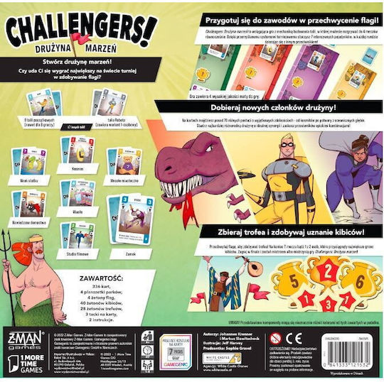 Board Game Challengers! (PL) for 1-8 Players 8+ Years Old (PL) Rebel Games
