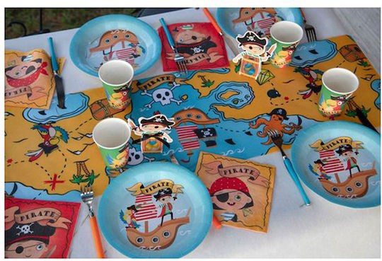 Party Tablecover Runner Handmade Party Santex Pirates 30cmx5m 477518-099