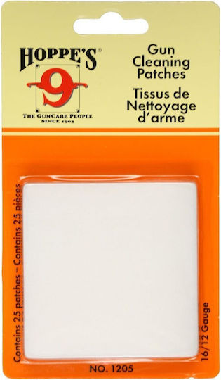 Hoppe's Cal.12&16 Gun Cleaning Cloths 25pcs 1205