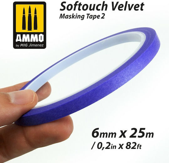 Softouch Velvet Masking Tape 2 6mm X 25m