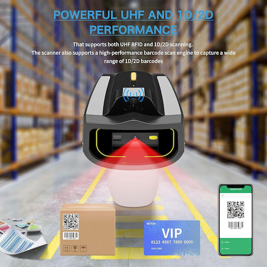 Scanner portabil Wireless cu capacitate de citire a codurilor de bare 1D