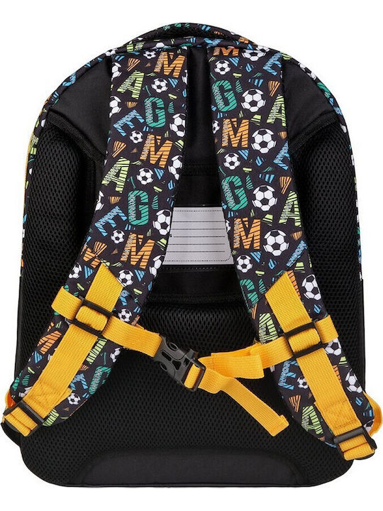 Must Team School Bag Backpack Elementary, Elementary Multicolour with Water Bottle Holder 25Liters