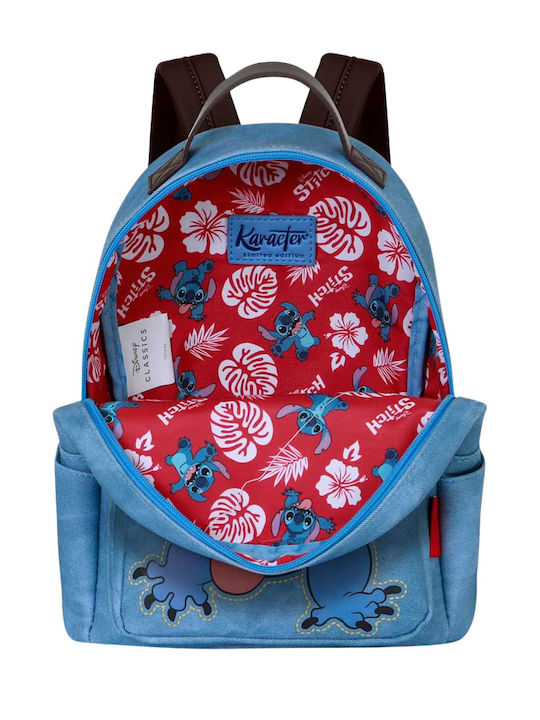 Karactermania Stitch School Backpack for Elementary Blue 24.5 x 14 x 29 cm
