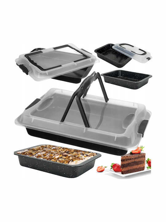 Brunbeste Tavă De Copt Cu Capac Din Aluminiu Cu Acoperire Antiaderentă 29x42cm