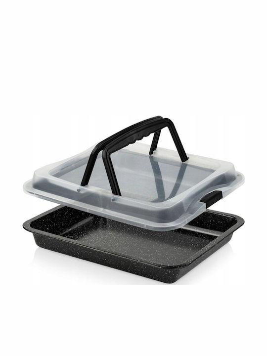 Brunbeste Tavă De Copt Cu Capac Din Aluminiu Cu Acoperire Antiaderentă 29x42cm
