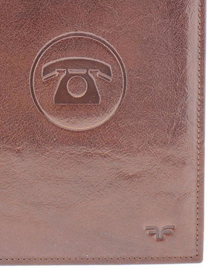 Phone Directory Leather Brown