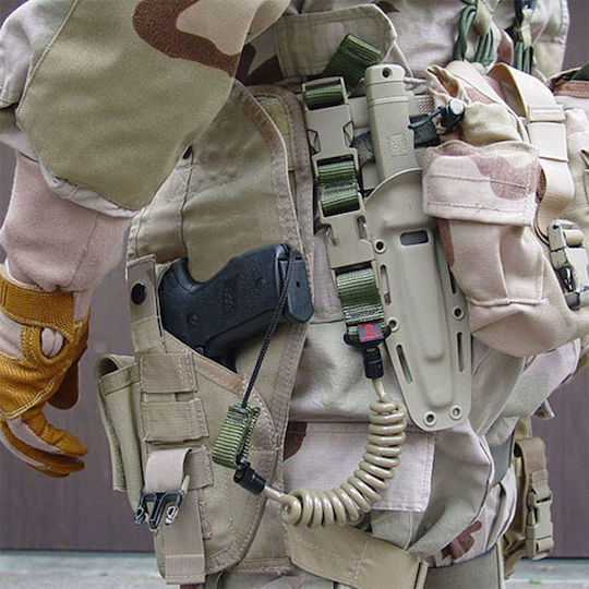 Universal Tactical Elastic Gun Safety Cord Sling Oem – Black
