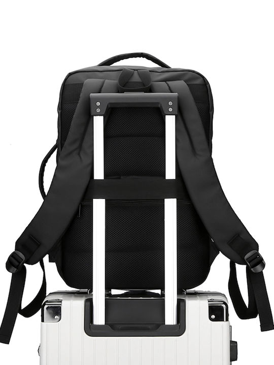 Forecast Waterproof Laptop Backpack for 15.6" Laptop with USB Port in Black Color 2109-mayro