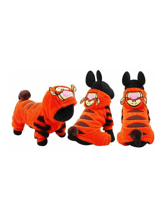 Tiger Full Body Clothing for Dogs in Orange Colour XXSmall