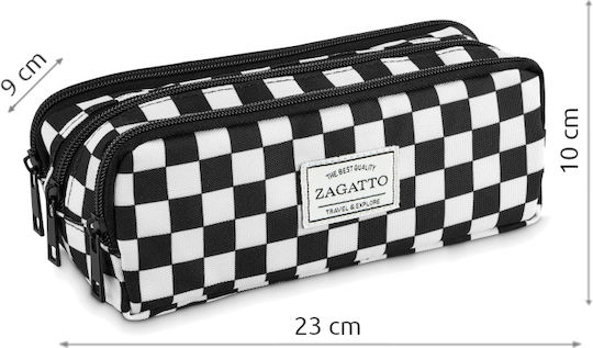 Zagatto Несесер Цилиндрична с 3 Отделения Бяла